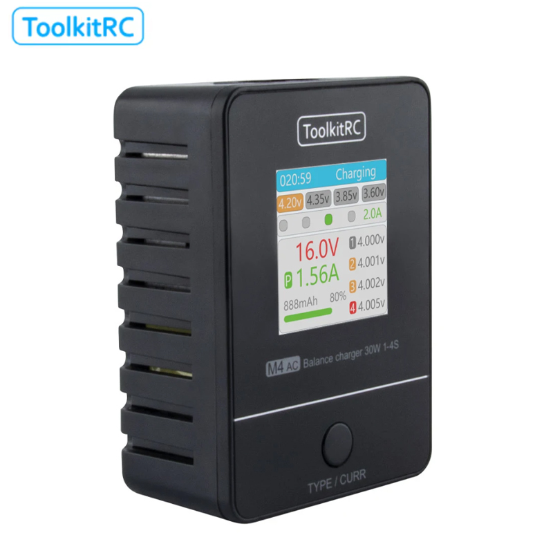 ToolkitRC M4AC 30W LCD Screen  - Drone Racing Charger incelemesi ve fiyatı