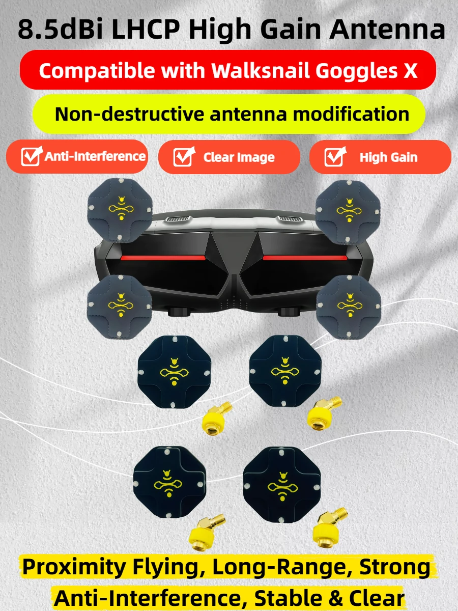 8.5dBi High Gain LHCP 5.8GHz D - Drone Racing Goggles incelemesi ve fiyatı