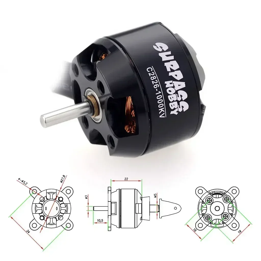 Surpass Hobby 2826 1000KV 1350 - Drone Racing Esc incelemesi ve fiyatı