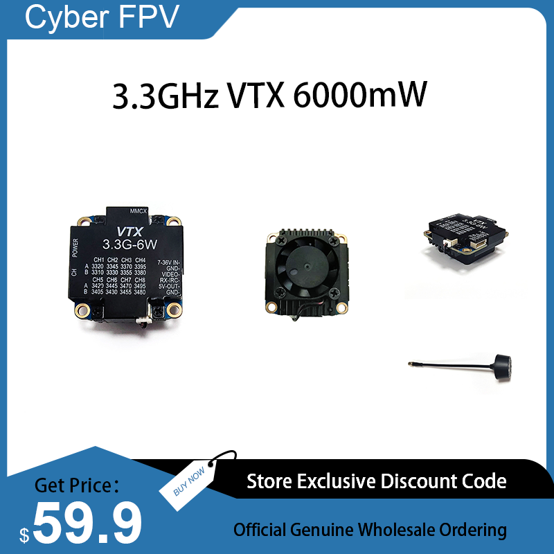 3.3GHz VTX 6W Video Transmitte - Drone Racing Goggles incelemesi ve fiyatı
