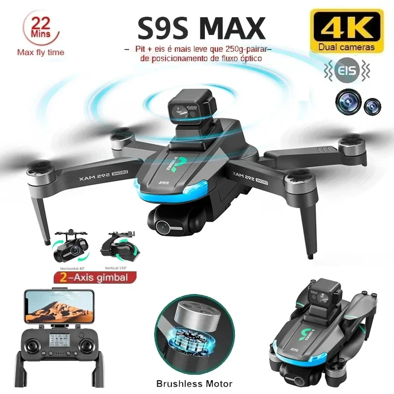 NEW S9S MAX MINI Drone 4K 2-Ax - Drone Racing Camera incelemesi ve fiyatı