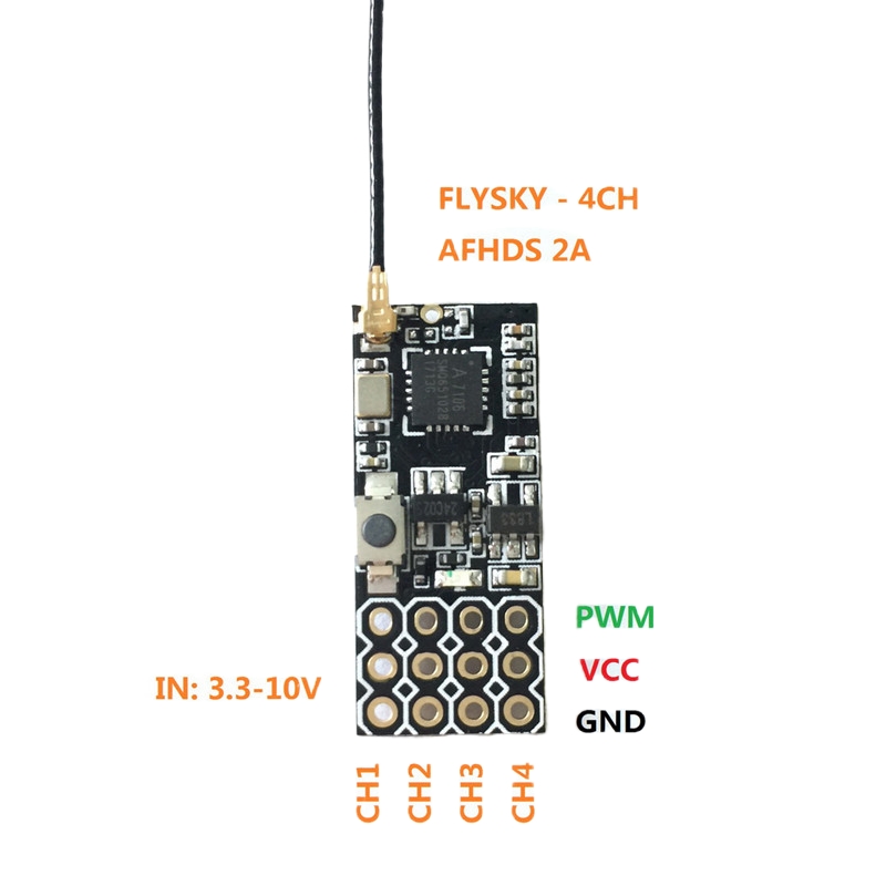 Flysky FS2A Mini Receiver 4CH  - Drone Racing Receiver incelemesi ve fiyatı