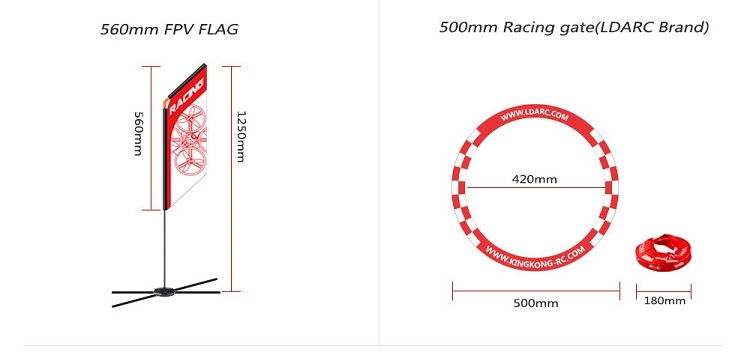 560mm FPV Racer Flag Drone Qua - Drone Racing Flag incelemesi ve fiyatı