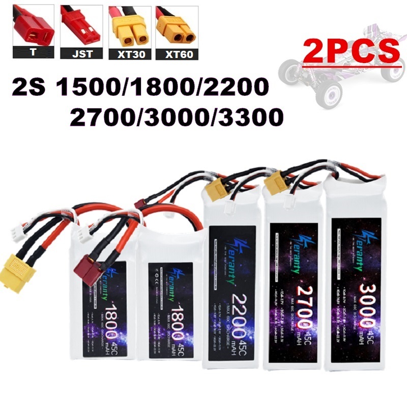 2PCS 7.4V Lipo 2S Battery 1500 - Drone Racing Battery incelemesi ve fiyatı