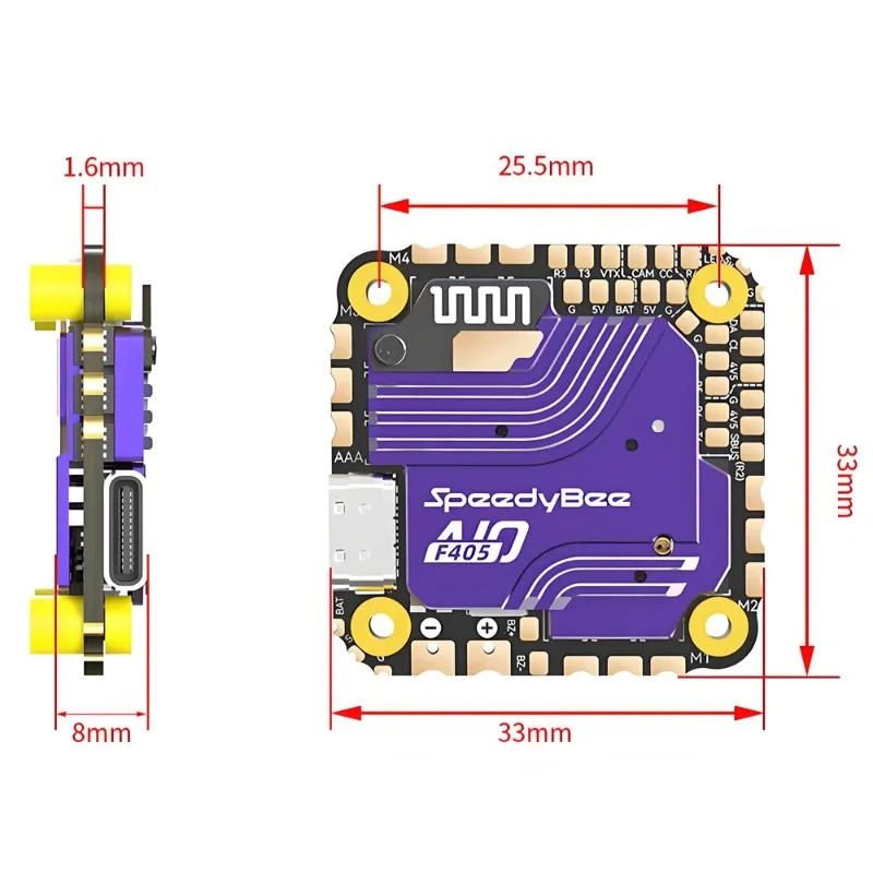 SpeedyBee F405 AIO Flight Cont - Drone Racing Flight Controller incelemesi ve fiyatı