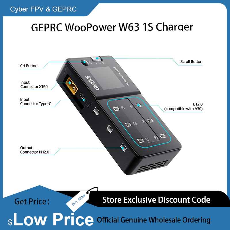 GEPRC WooPower W63 1S Charger  - Drone Racing Charger incelemesi ve fiyatı