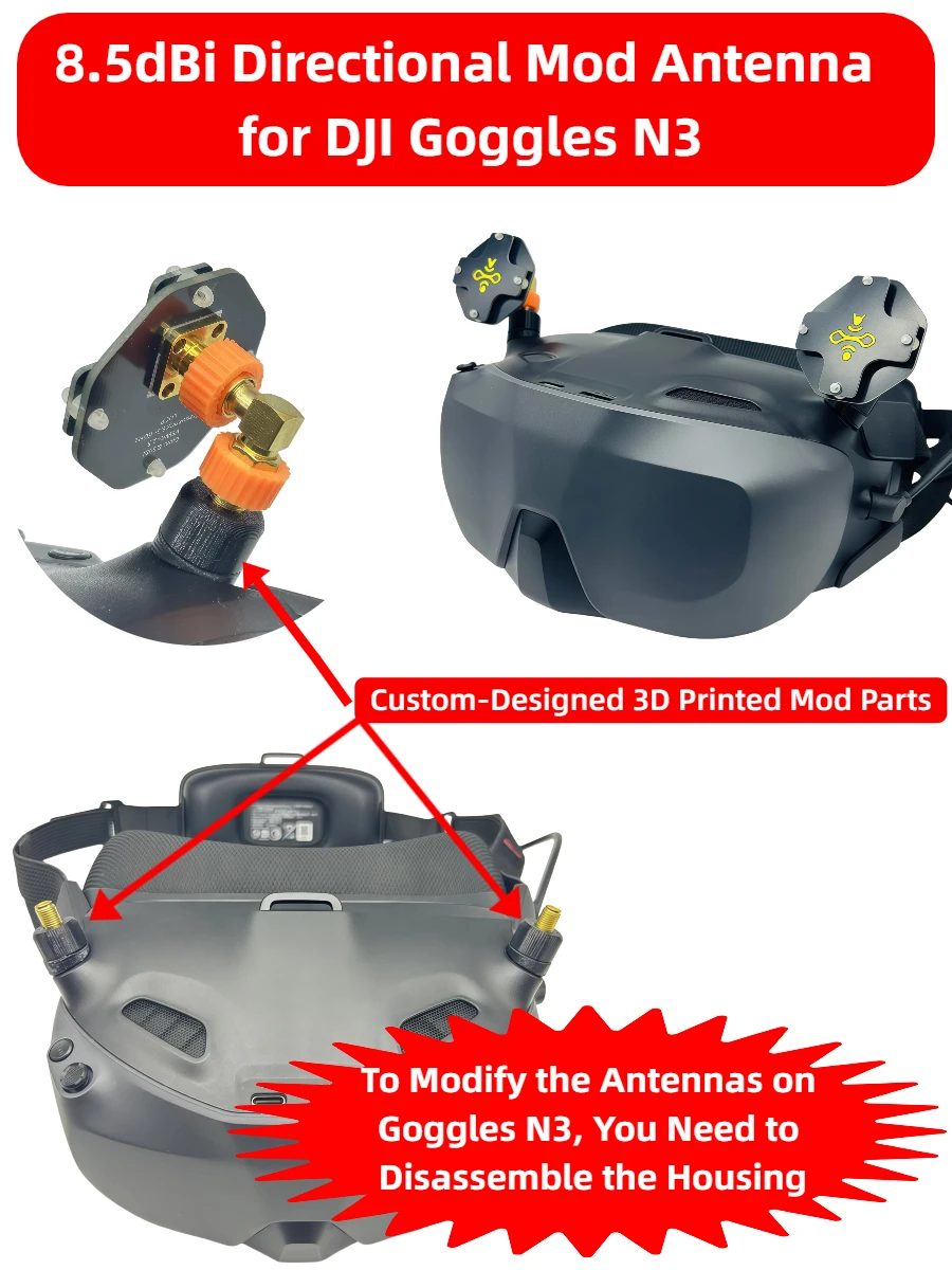 8.5dBi LHCP FPV Patch Antenna  - Drone Racing Goggles incelemesi ve fiyatı