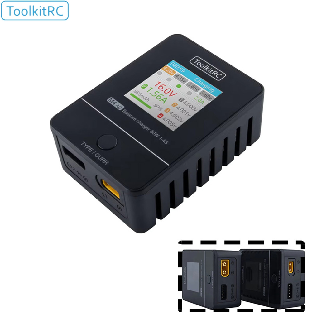 ToolkitRC M4AC 30W Compact AC  - Drone Racing Charger incelemesi ve fiyatı