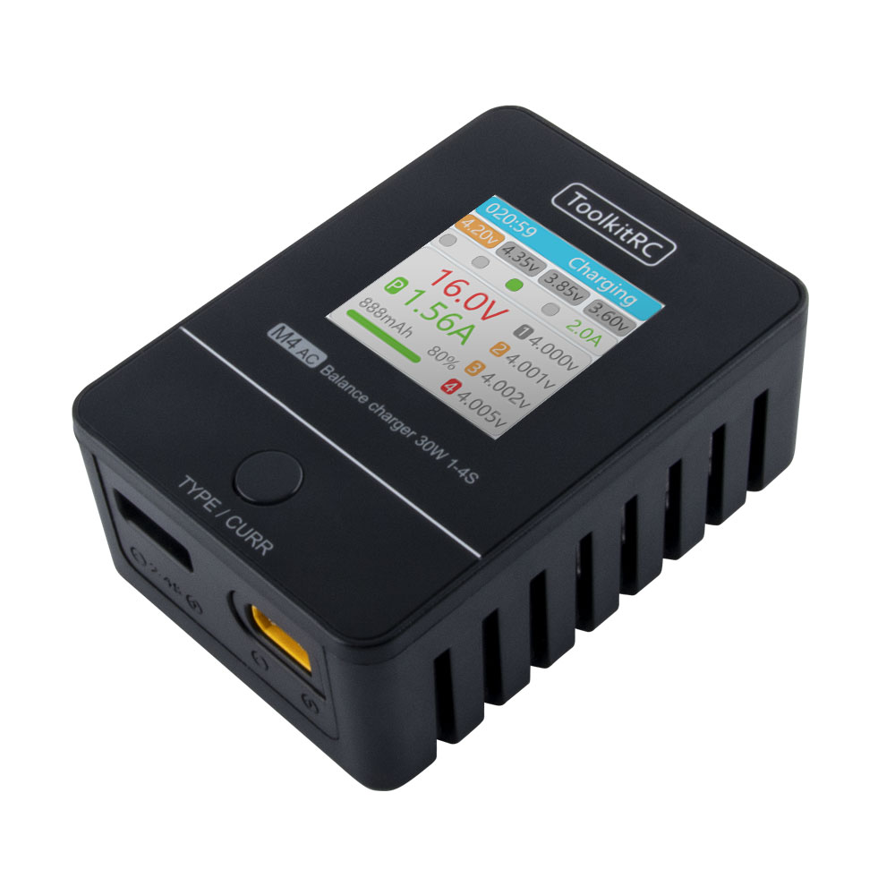 ToolkitRC M4AC 30W Compact AC  - Drone Racing Charger incelemesi ve fiyatı