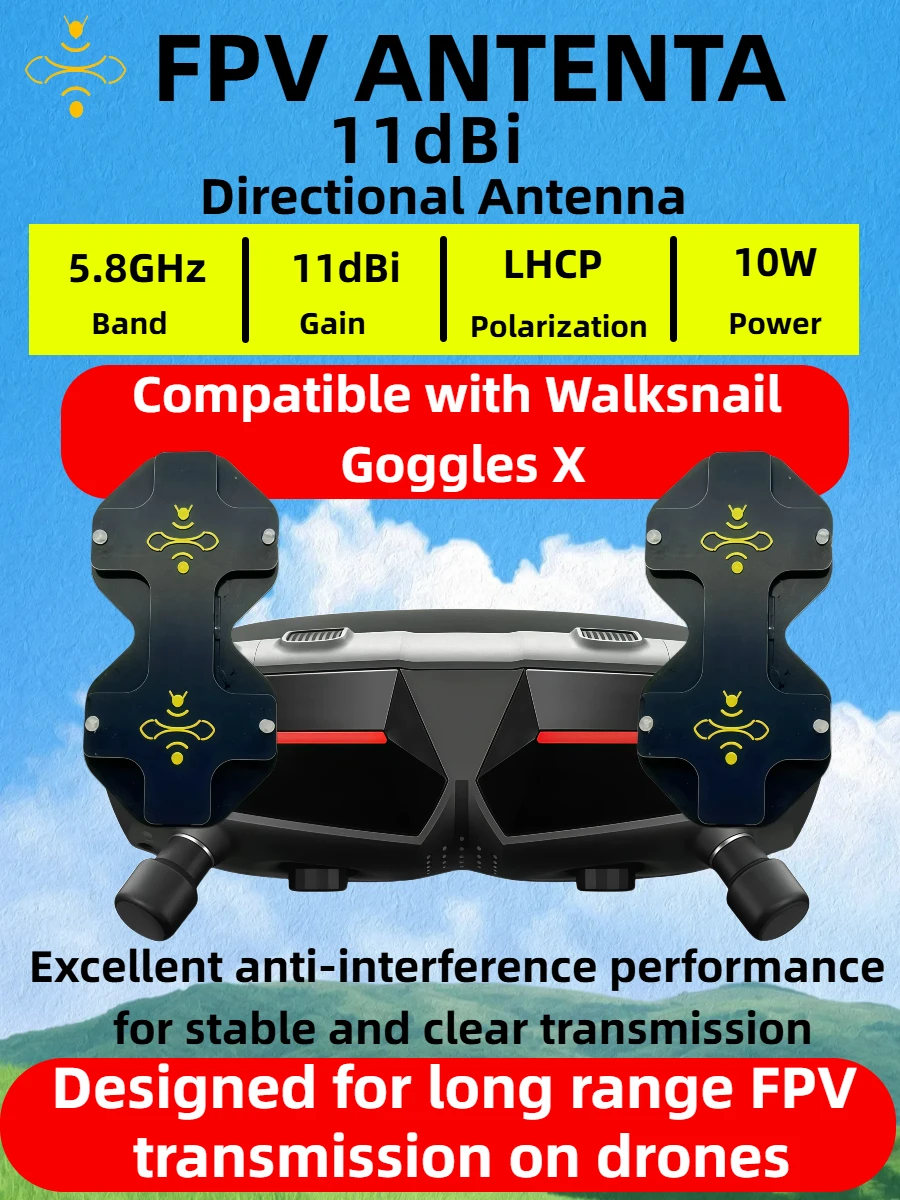 11dBi High Gain LHCP 5.8GHz Di - Drone Racing Goggles incelemesi ve fiyatı